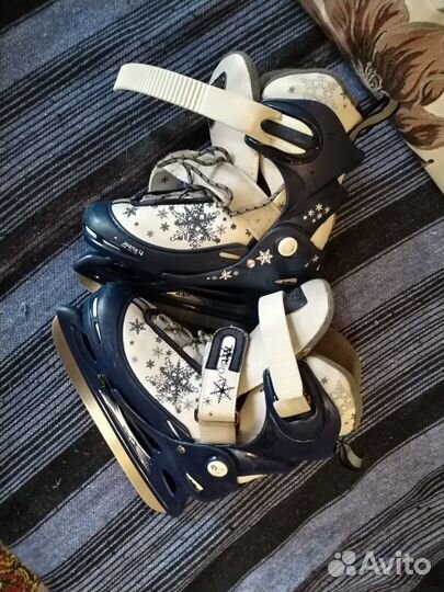 Коньки фигурные детские roces раздвижные