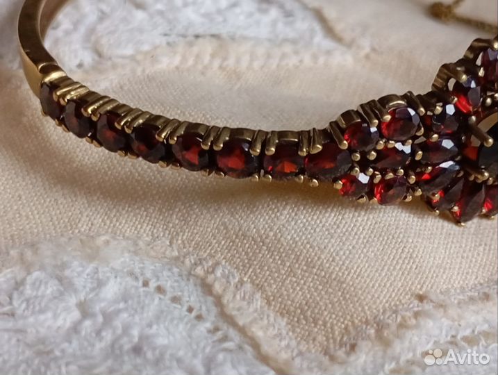 Старинный Браслет, богемские гранаты