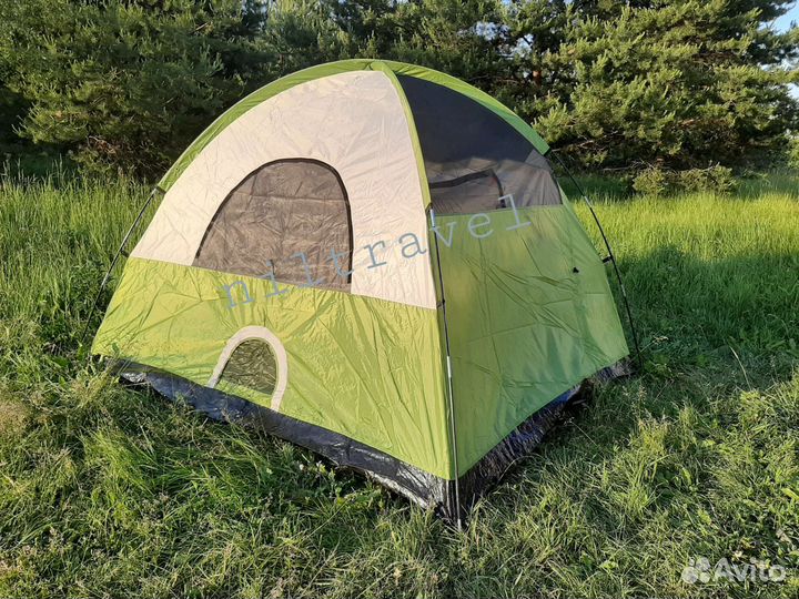 Палатка 4х местная с навесом