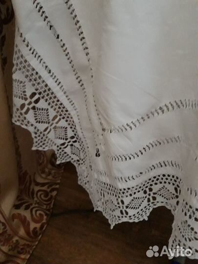 Скатерти льняные с мережкой