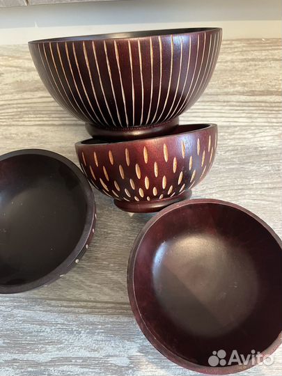 Тарелки деревянные 4шт