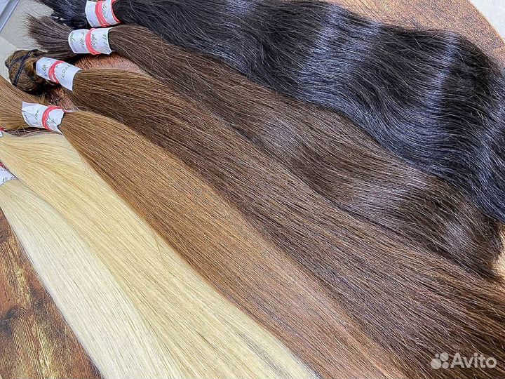 Волосы для наращивания натуральные длина 65