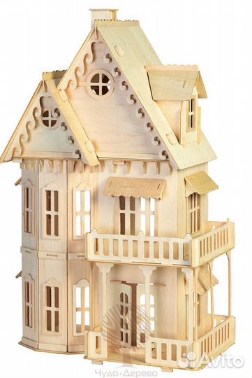 Кукольный сказочный домик. Готический дом. Новый