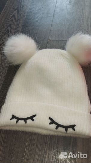 Шапка для девочки демисезонная