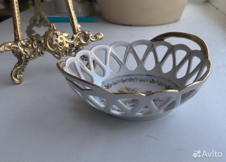 Ваза прорезной фарфор, Германия, Martinroda