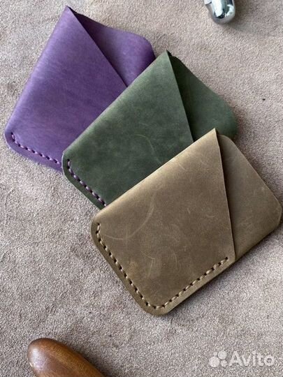 Картхолдер кожаный ручная работа