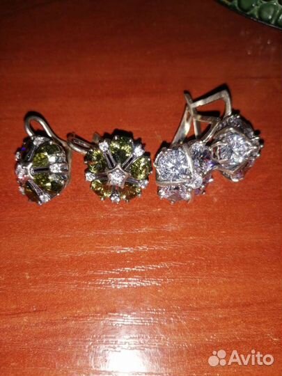 Серьги серебро 925 проба