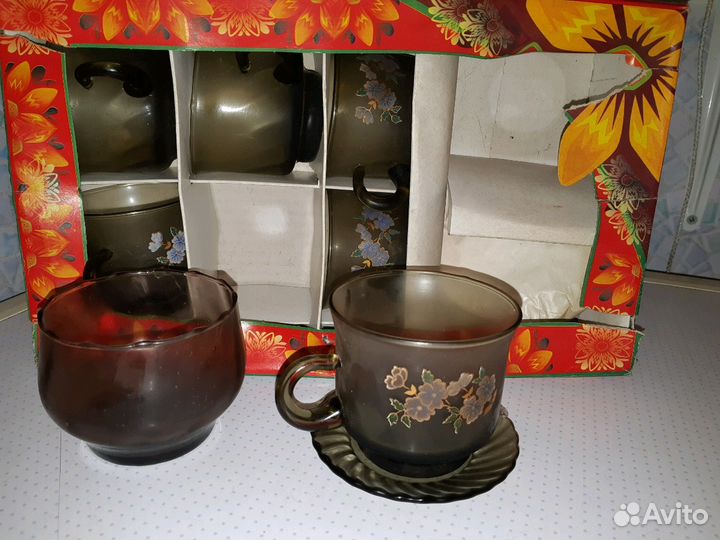 Чайный сервиз,стекло