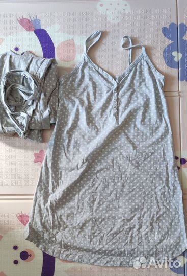 Халат и сорочка в роддом(Новый комплект)