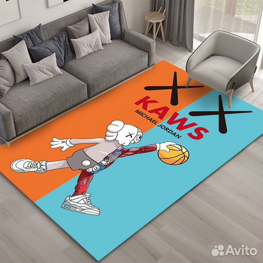 Коврик Kaws, bearbrick, коврик в комнату