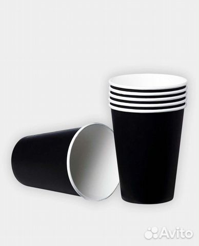 Бумажные стаканы 350 мл с крышкой