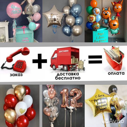 Гелиевые воздушные шары доставка бесплатно