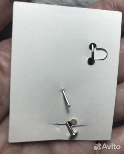 Набор пирсинг нос губа бровь красные камни