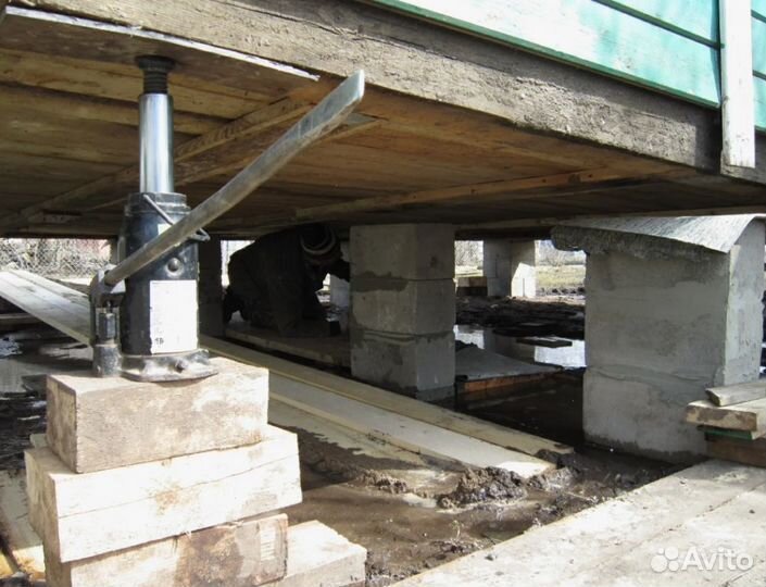 Замена венцов, лаг, подъем дома