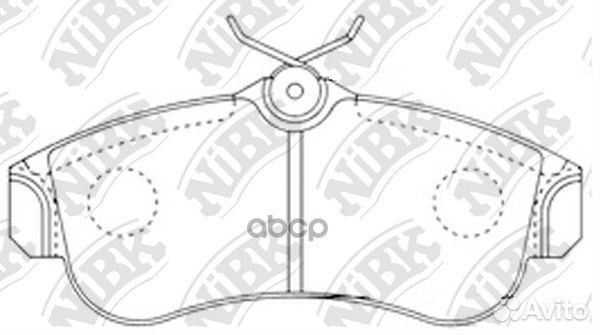 Колодки тормозные дисковые PN2180 NiBK