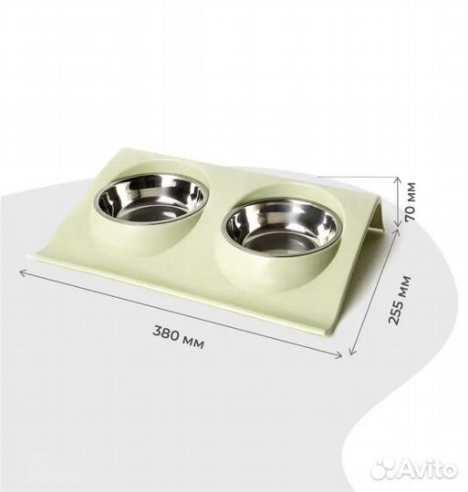 Миски для кошек и собак двойная
