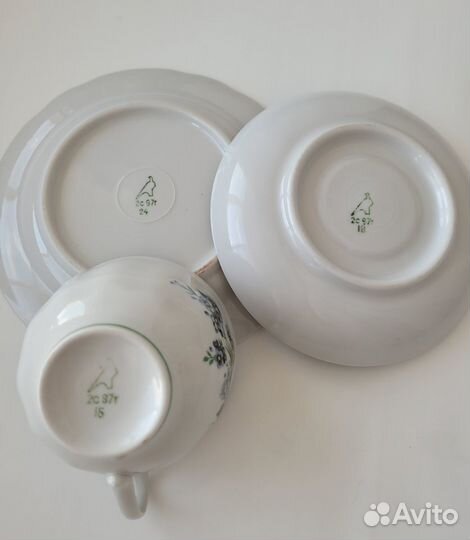 Чайно-кофейный сервиз Дулево 1997г. 33 предмета