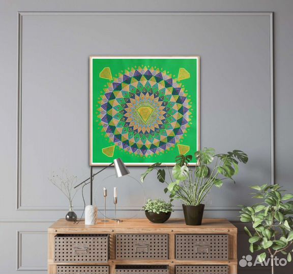 Картина холст, 80*80 см. 