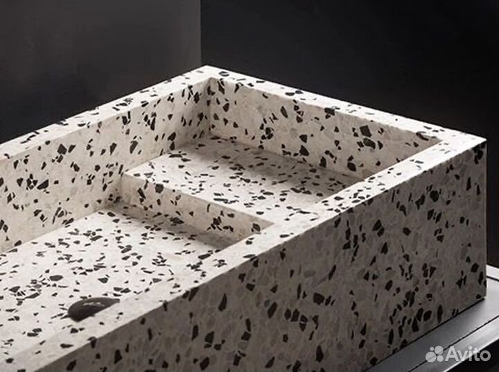 Раковина из терраццо для ванной / Гарантия