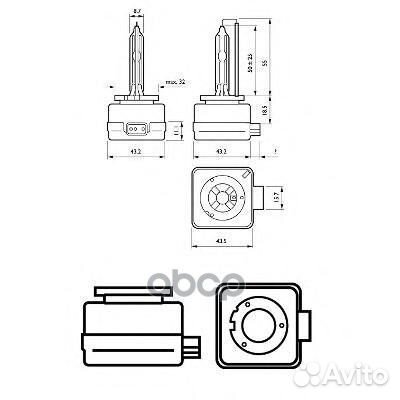 Лампа D1S 85V(35W) Xenon Vision картон 85415VIC