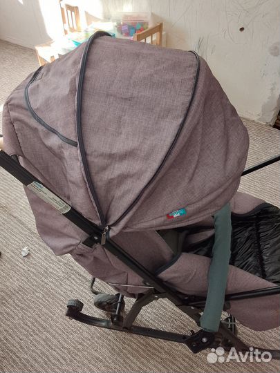 Детские зимние санки на колесах