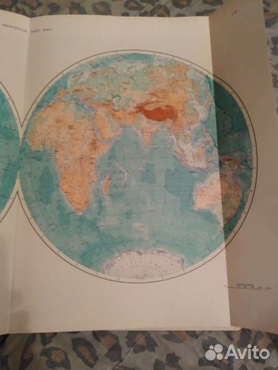 Атлас Мира 1954 г. Редкая книга