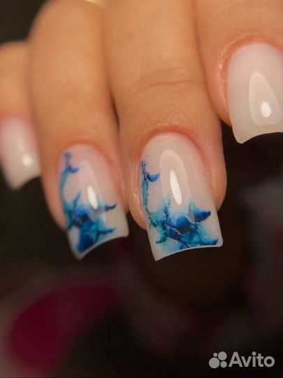 Маникюр с покрытием гель-лак. Наращивание