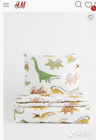 Детское постельное белье H&M home Finlaison,ikea