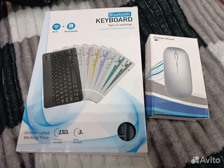 Клавиатура и мышь с подсветкой по bluetooth