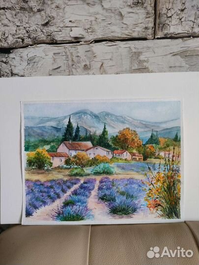 Картина Прованс акварель. В паспорту