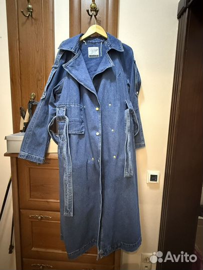 Пальто женское джинсовое