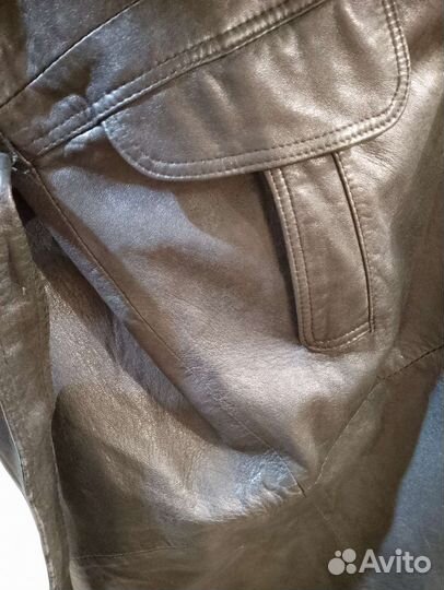 Кожаный плащ