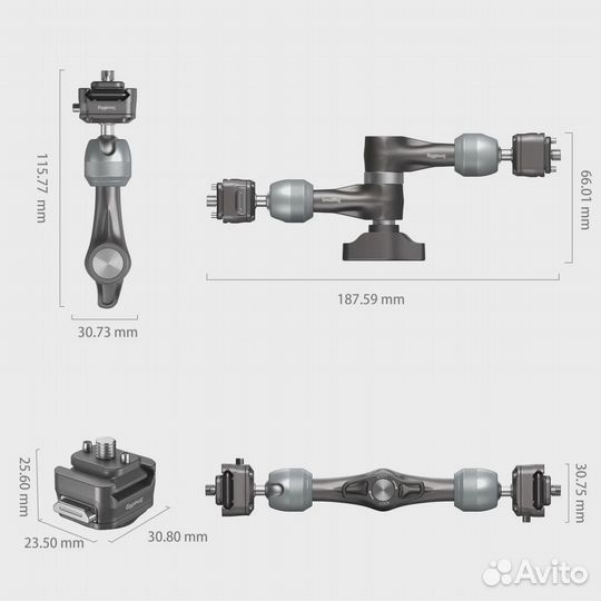 Шарнирный держатель SmallRig HawkLock H21 быстросъёмный Rosette Magic Arm (7