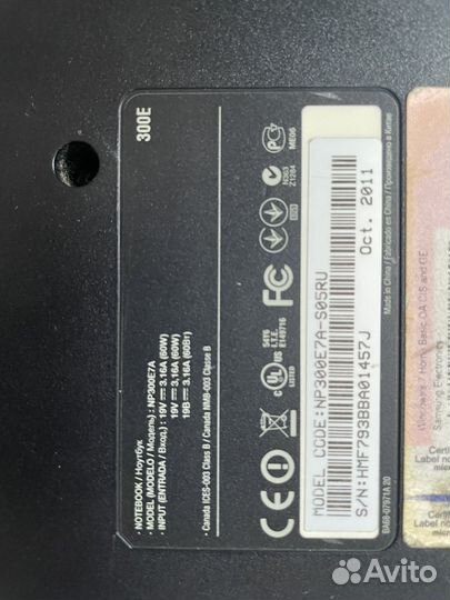 Ноутбук samsung np300e7a 17.3