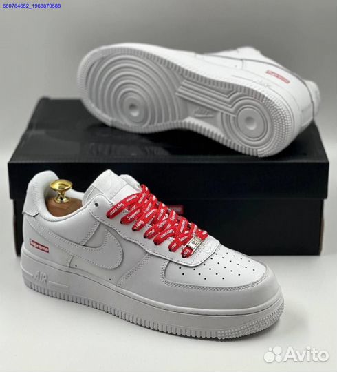 Кроссовки Nike Air Force 1 Low & Supreme (Арт.69092)