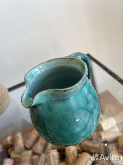 Антикварная форма медь, бокал керамика