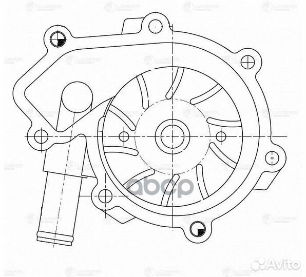 Насос водяной SsangYong Kyron (05) /Actyon