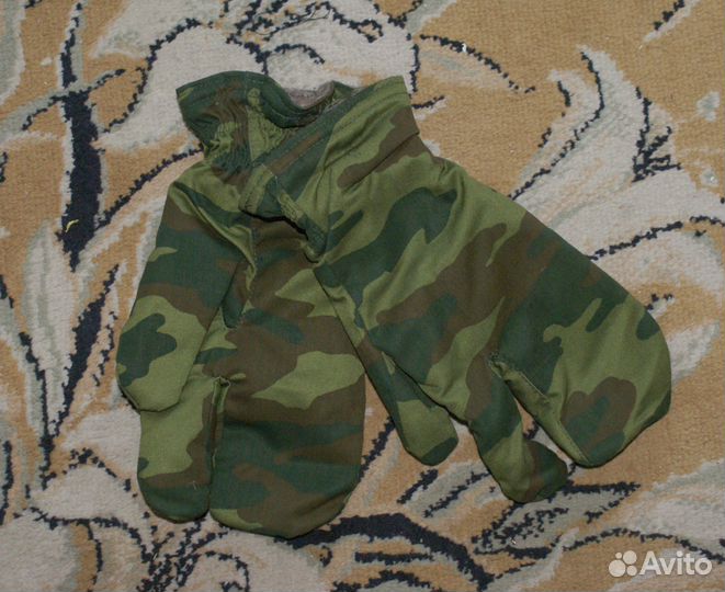Варежки на натуральном утеплителе