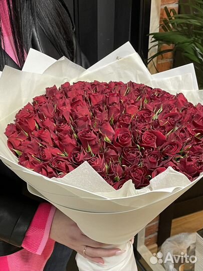 Букет цветов из 101 розы