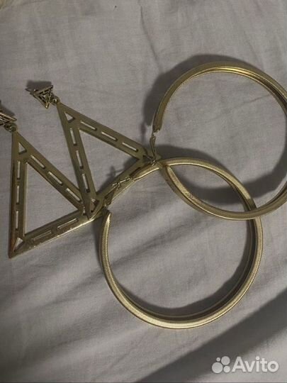 Золотые серьги 2 пары