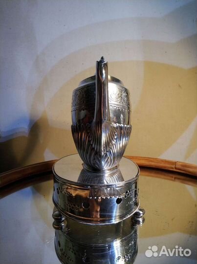 Бульотка/чайник на подогреве Англия антик