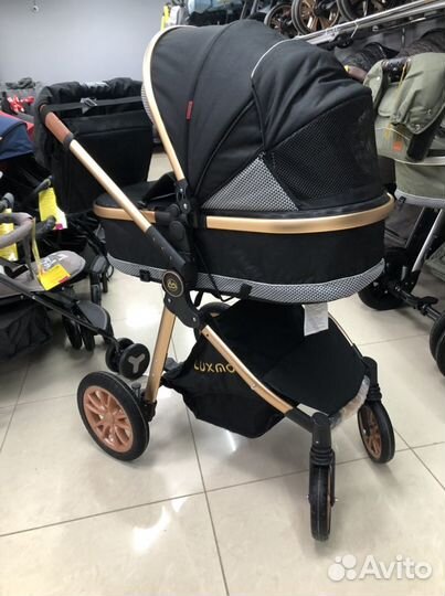 Коляска 3в1 трансформер черная