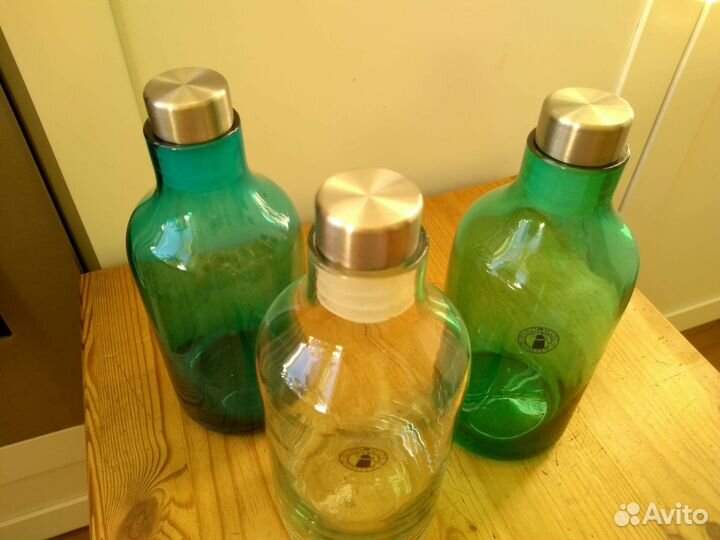 Стеклянные бутылочки икея