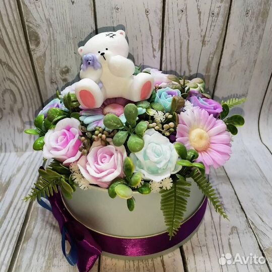 Мыло ручной работы,букеты