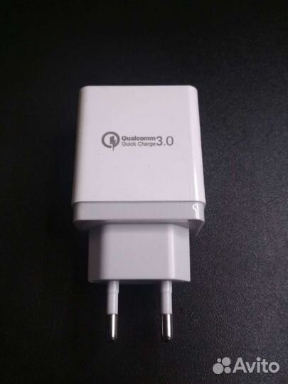 Быстрая зарядка, зарядное устройство 3 порта, блок