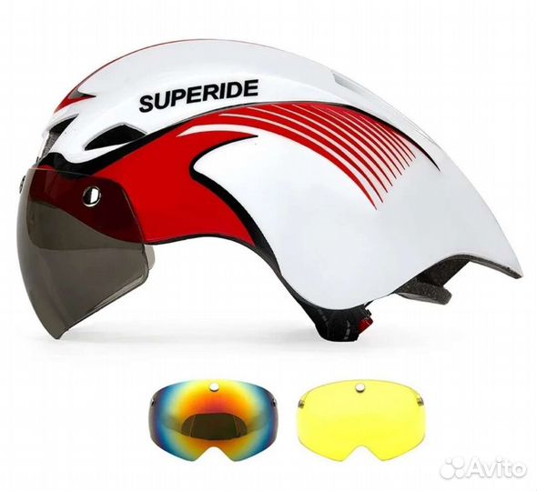 Визор, стекло защитное на магните для велошлема