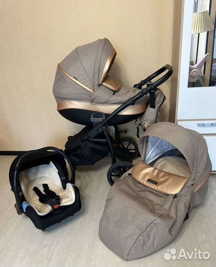 Коляска 3 в 1 tutis nanni золото