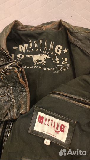 Кожаная куртка мужская mustang