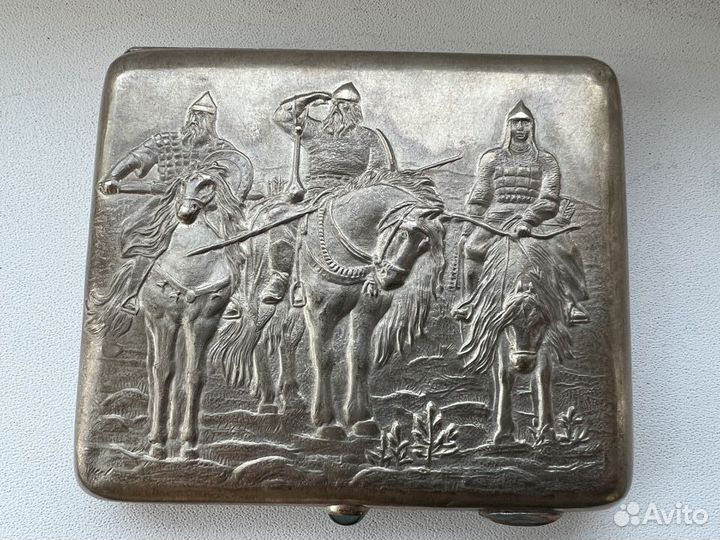 Портсигар Сталинский ампир СССР до 1957г пр 875 Ж