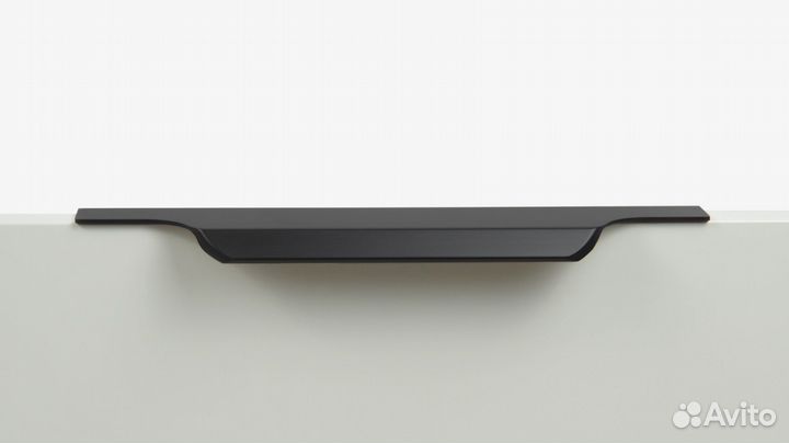 Торцевая ручка 128мм черный матовый tera RT111BL.1